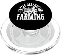 Fácilmente distraído por la agricultura de un granjero divertido PopSockets PopGrip para MagSafe