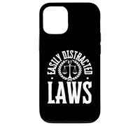 Fácilmente distraído por las leyes Abogado abogado divertido Carcasa para iPhone 12/12 Pro