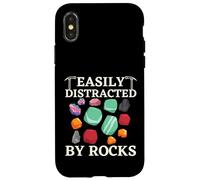 Fácilmente distraído por Las Rocas Humor Divertido Geología Rock Hunter Carcasa para iPhone X/XS