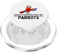 Fácilmente distraído por Loros Funny Parrot PopSockets PopGrip para MagSafe