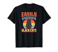 Fácilmente distraído por los Gatos Negros Camiseta
