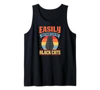 Fácilmente distraído por los Gatos Negros Camiseta sin Mangas