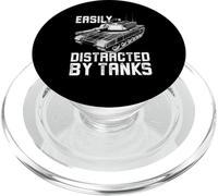 Fácilmente distraído por los Tanques, el Tanque de Batalla M1 Abrams Divertido PopSockets PopGrip para MagSafe