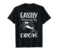 Fácilmente distraído por Orcas I Orca Whale I Kids Orca Camiseta