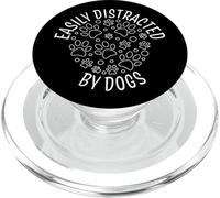 Fácilmente distraído por Perros Divertidos Huellas de Perro PopSockets PopGrip para MagSafe