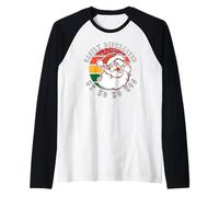 Fácilmente distraído por Santa, fácilmente distraído por Ho Ho HOS Camiseta Manga Raglan