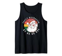 Fácilmente distraído por Santa, fácilmente distraído por Ho Ho HOS Camiseta sin Mangas