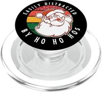 Fácilmente distraído por Santa, fácilmente distraído por Ho Ho HOS PopSockets PopGrip para MagSafe