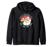 Fácilmente distraído por Santa, fácilmente distraído por Ho Ho HOS Sudadera con Capucha