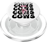 Fácilmente distraído por Vacas Granjero lechero Vacas Cría Chica Mamá PopSockets PopGrip para MagSafe