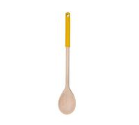 Fackelmann 0905250 Cuchara de Cocina Madera Mango Silicona Colorido Madera Cuchara Cocina Utensilio de Cocina Madera, Silicona, Gris, Mostaza, Verde, Rojo, Caqui, 32 cm