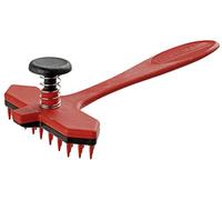 Fackelmann 2 en 1 - Cepillo para Perros y Gatos, 17 x 10 cm, Color Rojo y Negro