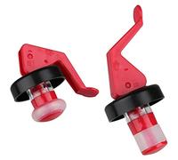 Fackelmann 2 Tapones para Botellas con Cierre Hermético Rojo y Negro 3x8cm. 2 ud-s.