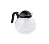 Fackelmann 2061050 - Jarra para Tetera Especial (microondas, Vidrio, plástico, 11 x 15 x 9,6 cm), Color Negro