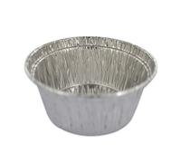 Fackelmann 2433150 - Juego de 10 ramequines (Aluminio, 10 Unidades, 4 x 8,9 cm, 10 Unidades), Color Plateado