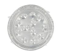 Fackelmann 2433350 - Juego de 10 Platos para Caracoles (Aluminio, 17,5 x 17,5 x 2,2 cm, 10 Unidades)