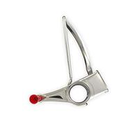 Fackelmann 27652 Molinillo de Queso, rallador de Queso, Molino rallador Queso, Cromado, Plateado, 24 x 10 x 8 cm