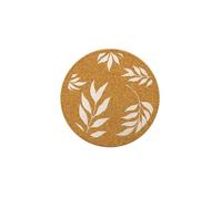 Fackelmann 30996 Salvamanteles Redondos de Corcho, Posavasos, Platos Redondos, Posavasos Decorativos, Corcho, 19 x 1 cm, marrón