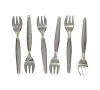 Fackelmann 32133 - Tenedor para ostras, Tenedor Postre, Tenedor para ostras, Acero Inoxidable, Plateado, 12,5 cm