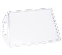 Fackelmann 39293 - Tabla para Cortar de plástico, 35 x 25 centímetros, Color Blanco