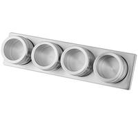 Fackelmann 42122 - Barra magnética, 31 cm con 4 latas