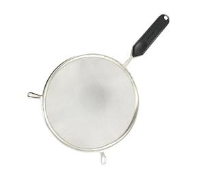 Fackelmann 42346 colador plástico/Metal Negro/Plata 18 cm