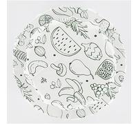 Fackelmann 49036 - Juego de 3 tapas reutilizables de algodón, tapas de conservación de tela lavables, blanco, verde, algodón, 8 cm, 16 cm y 20 cm