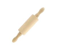 Fackelmann 521146 - Rodillo para repostería, madera, color marrón | Bajar la pasta con precisión, tamaño mini 23,5 cm, madera natural, fácil de agarre, para hojaldre arenado y pizza