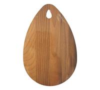 Fackelmann 521765 - Tabla de cortar (ovalada, tabla de cortar, tabla de cortar, tabla de pan, madera, 21 x 12 cm), color marrón