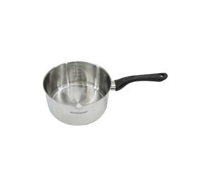 Fackelmann 681850 - Cazo de cocina (acero inoxidable, 20 x 10 cm, 20 x 10 cm), color gris