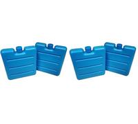 Fackelmann 686465 - Juego de 2 bandejas refrigerantes para almuerzo bag, pan de hielo, pan de hielo para enfriador, acumulador de frío, plástico, gel refrigerante, azul, 7,7 x 7,3 cm (Paquete de 2)