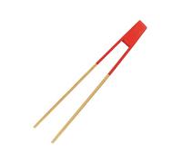 Fackelmann 688917 - Pinza para tostadas magnética, bambú, color rojo, 27,5 cm