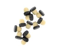 Fackelmann 9901450 - Tapones de corcho (12 unidades, tapones de corcho, tapón para botellas de vino, corcho, rojo, amarillo, negro, gris, blanco, 2,8 x 2,9 x 2 cm)