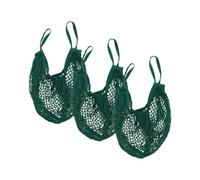 Fackelmann 9907750 - Bolsas para Correr (3 Unidades, algodón, 3 Redes, Bolsas de Verduras, filetes para Verduras, algodón, Verde, 38 x 32 cm), Color Verde