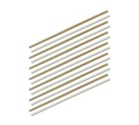 Fackelmann 9911150 - Pajitas de papel (24 cm, 60 unidades), color marrón