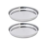 Fackelmann 9922750 - Bandeja para ostras, bandeja para mariscos (acero inoxidable, 34,7 cm, 2 unidades), color negro