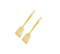 Fackelmann 9940450 - Juego de 2 matamoscas de Colores, matamoscas con Pinza para Recoger Insectos, matamoscas, plástico, Rojo, Amarillo, Negro, 40 x 10 cm