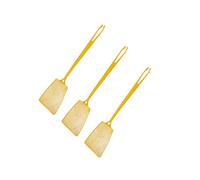 Fackelmann 9940550 - Juego de 3 matamoscas de Colores, matamoscas con Pinza para Recoger Insectos, matamoscas, plástico, Rojo, Amarillo, Negro, 40 x 10 cm