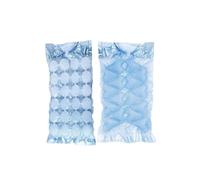 Fackelmann 9985850 - Bolsas de hielo (24 unidades, 4,5 cm), diseño de corazones, color azul