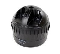 Fackelmann Afilador de Cuchillos Dos Pasos, Base con Ventosa para Fijar a la Encimera, Uso Seguro, Fácil Almacenamiento, Color Negro, 6x6 cm, 1 ud.