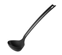 FACKELMANN Asia Line - Cucharón de plástico para ollas y sartenes revestidas (color: negro), cantidad: 1 unidad