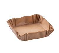 Fackelmann Baking Paper for Hot Air Fryer - 16 x 16 cm Square, 40 Pieces, Oil an