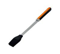Fackelmann BBQ Pincel de Barbacoa para Untar con Silicona Alimentaria, Cabezal 19,5 cm con Acero Inoxidable SS430 Satinado, Mango Ergonómico PP y TPR Antideslizante, 1 ud