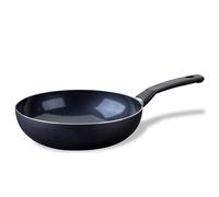 Fackelmann Brandao Wok Antiadherente 28 cm, Aluminio Reciclado y Mango de Baquelita, Revestimiento Cerámico CK2 sin PFA, Apta para Inducción, Vitro, Gas y Horno, Mango Ergonómico, 1 ud.
