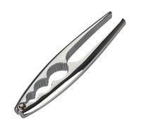 Fackelmann Cascanueces de Gran Tamaño, Rompe Nueces con 3 medidas distintas, Abridor de Frutos Secos, Pinzas para Marisco, 17 cm, Color Plateado, 1 ud.