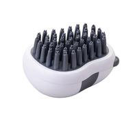 Fackelmann Cepillo de masaje para mascotas con forma de panda, ideal para masaje, cuidado del pelo y baño, mango ergonómico antideslizante, cerdas suaves y resistentes, perfecto para perros y gatos