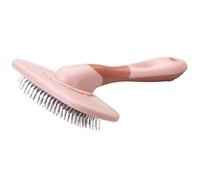 Fackelmann Cepillo para perros con cabezal giratorio y cerdas de acero inoxidable, ideal para eliminar el pelo y la capa inferior, mango ergonómico, ligero, duradero y perfecto para el aseo diario