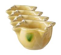 Fackelmann Cerámica, mortero para Hacer Salsas, Amarillo, 9x4,5cm (Food More) (Paquete de 4)