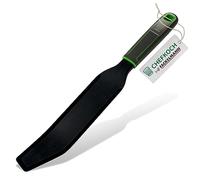 FACKELMANN CHEFKOCH Espátula extra larga de alta calidad - Labio redondeado de silicona flexible, ideal para procesadores de alimentos y tazones para mezclar, apto para lavavajillas, acero inoxidable