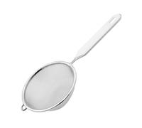 Fackelmann Colador de Cocina de Acero Inoxidable, Tamizador con Borde Redondo 10 Cm, Escurridor de malla fina fabricado en Acero Inoxidable, 23x10x4 cm, 1 ud